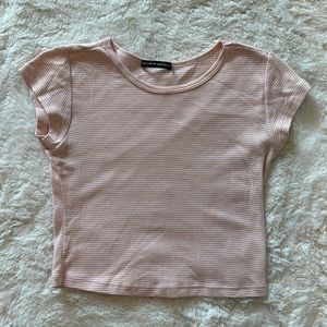 Brandy Melville Striped Baby Tee